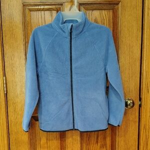 Wonder Nation Soft Blue Fleece Jacket w/2 Inside Pockets NWOT L (10-12)